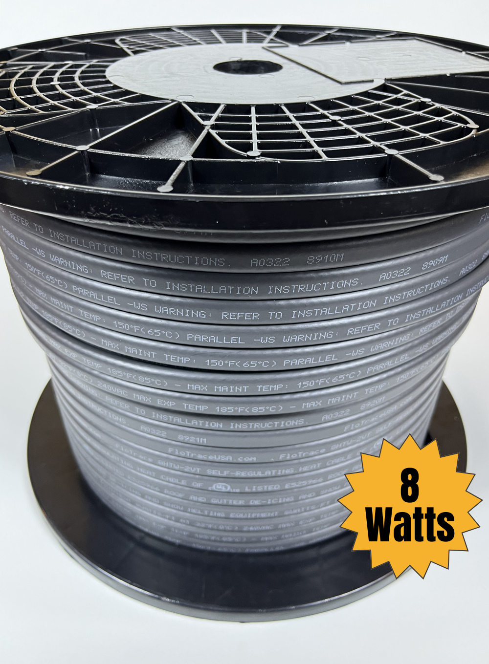 8 Watt Self-Regulating Heat Trace Cable for $2.80/foot | FloTrace –  FloTrace Heat Tracing