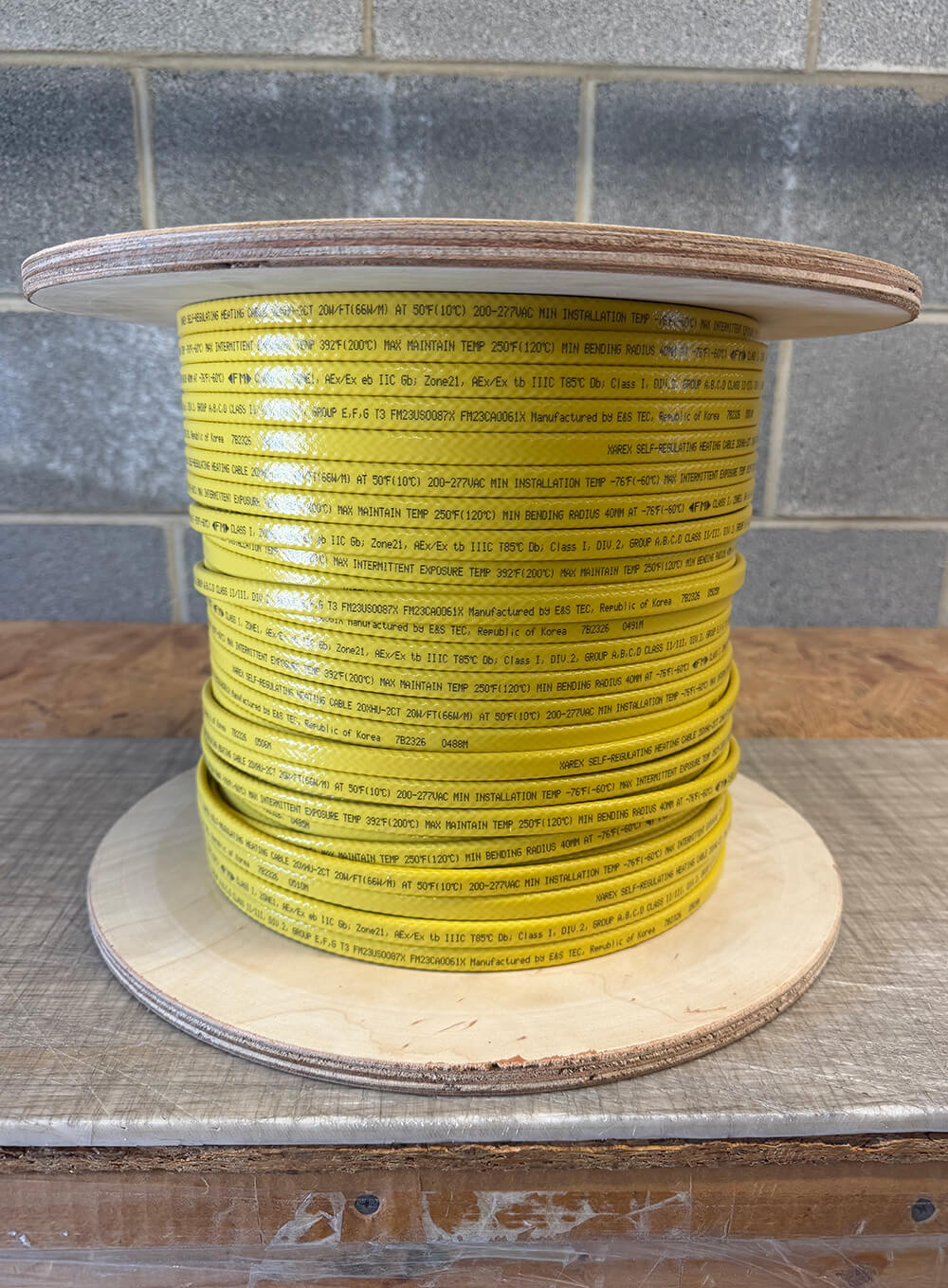 15 Watt High-Temperature Self-Regulating Heat Trace Cable | 500ft. | 120v or 208v, 240v, 227v