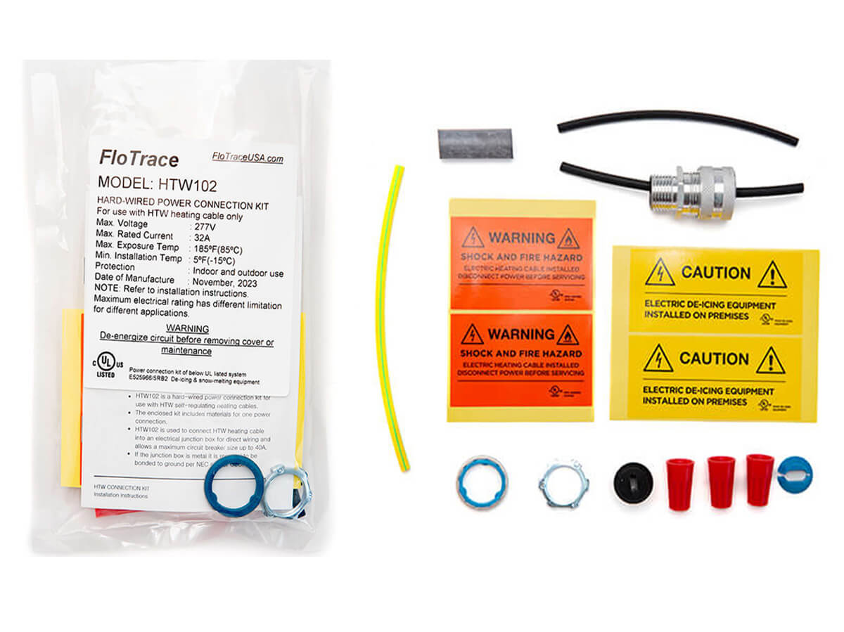 Heat Trace Hard Wired Power Connection Kit by FloTrace