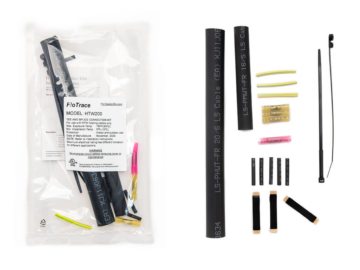 Heat Trace Splice T Kit, UL Listed