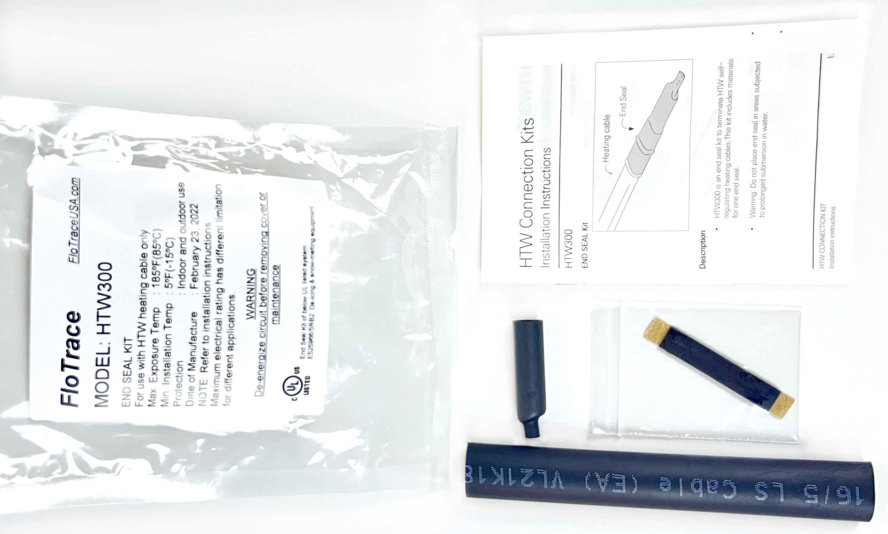 Heat trace cable accessories
